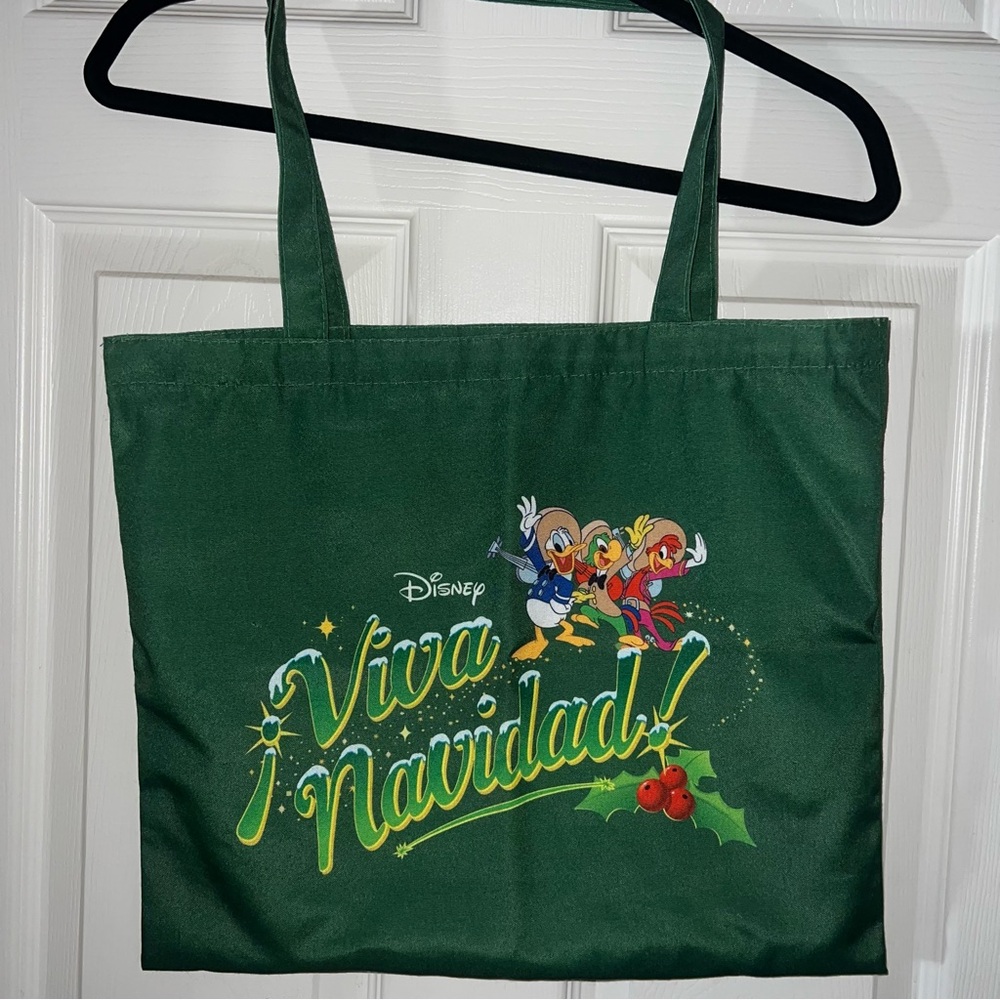 2023 Disneyland Magic Key Exclusive Viva Navidad 3 Caballeros Christmas Tote Bag